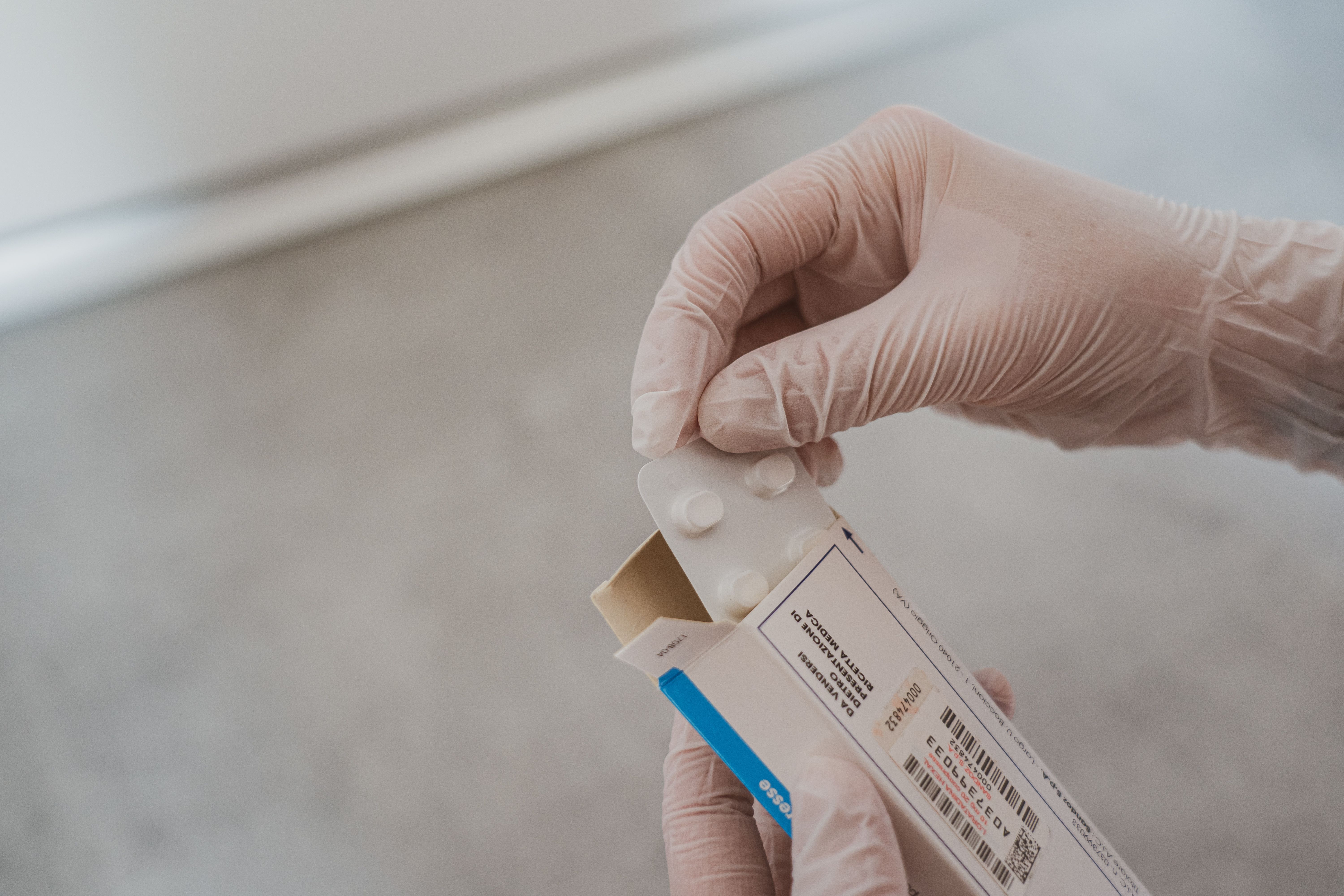 medicine cardboard box blister strips